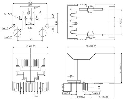 rj45尺寸,rj45,rj45线_大山谷图库