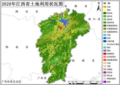 2020年江西省土地利用数据(矢量)-地理遥感生态网