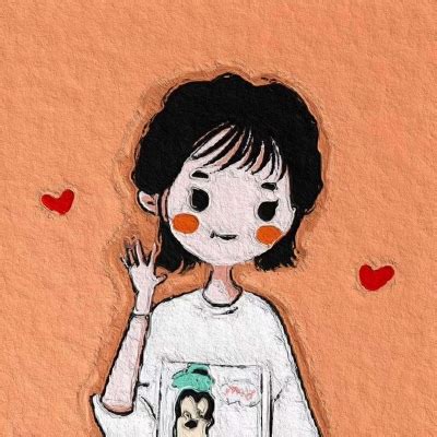 女生油画头像温柔