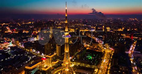 中国哈尔滨龙塔城市风光延时—高清视频下载、购买_视觉中国视频素材中心