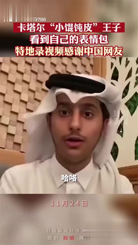 卡塔尔“小馄饨皮”王子原来看到了自己的表情包……|王子|小馄饨_新浪新闻