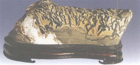 赭黄蛐蟮靈璧石——【華南小虎】-灵壁石谱-图片