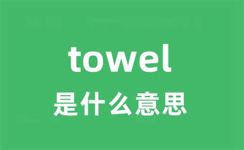 towel是什么意思_towel怎么读_中文翻译是什么？_学习力
