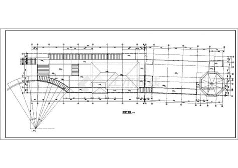 锦州市某商业街6600平米4层框架购物商场平面设计CAD图纸_商业建筑_土木在线