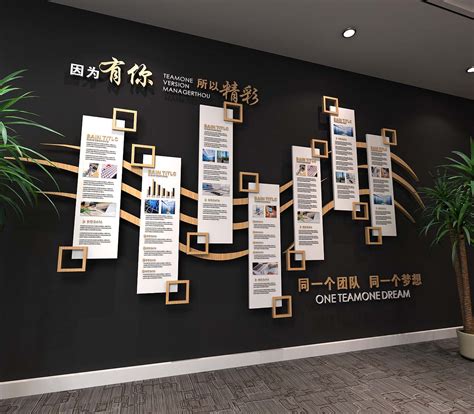 文化墙效果图图片