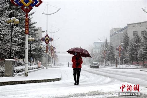 “中国最冷小镇”迎入春以来最大降雪_新浪图片