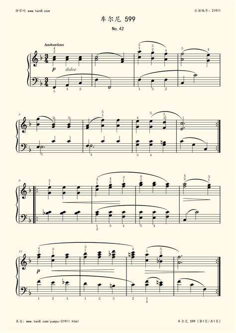 《车尔尼599 NO.63,钢琴谱》车尔尼|弹琴吧|钢琴谱|吉他谱|钢琴曲|乐谱|五线谱|高清免费下载|蛐蛐钢琴网
