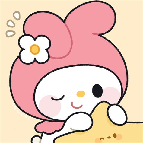 甜美女生卡通美乐蒂头像