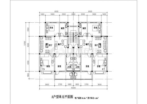 枣庄市品福花园小区85-145平米热门户型设计CAD图纸（9张）_住宅小区_土木在线