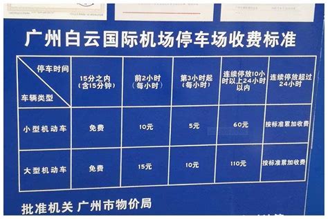 广州白云机场停车场收费标准_2018年广州白云机场停车收费128元 - 随意云