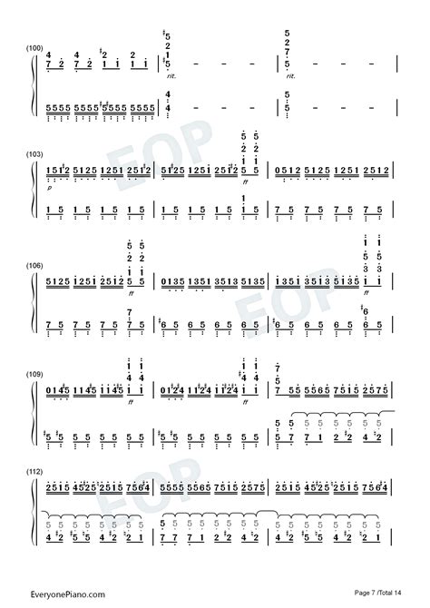 月光奏鸣曲第三乐章五线谱预览5-钢琴谱文件（五线谱、双手简谱、数字谱、Midi、PDF）免费下载