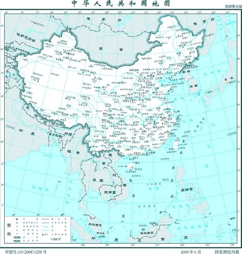 中国景点地图图片