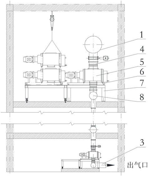大型干式机械真空系统中真空泵叠摞布置及更换方法与流程