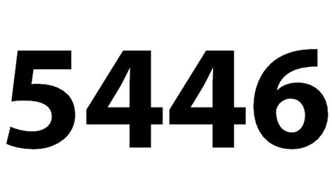 Zahl 5446
