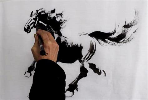 马的简单画法 用线条绘画马的简单绘画教程 绘画马的漫画素材教程[ 图片/5P ] - 才艺君
