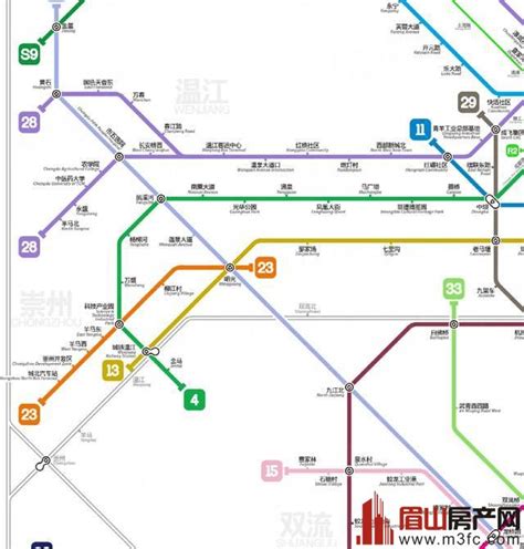 崇州规划4条地铁,成都地铁23号线规划,2020崇州地铁规划_大山谷图库