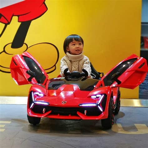 尼尔乐兰博基尼婴儿童车电动四轮小孩玩具汽车可坐带遥控充电 ...