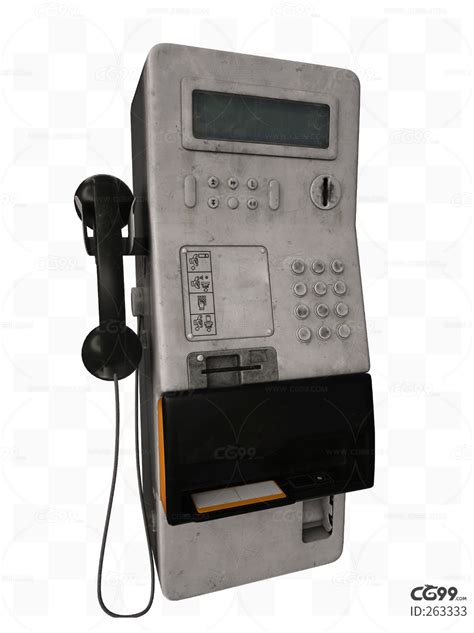 电子老式公共电话机-cg模型免费下载-CG99
