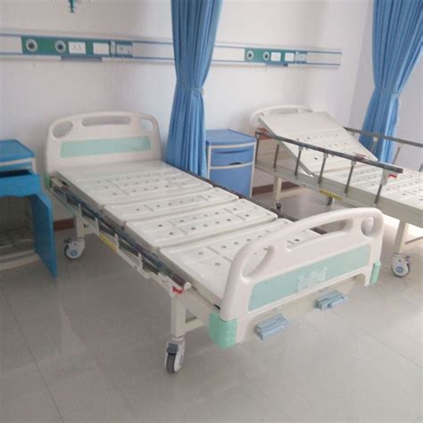 盛德厂家直销医院病床ABS床头条式床面单双摇床普通病床-阿里巴巴