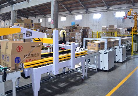 工业流水线广州厂家订做自动包装输送线工业自动化设备封箱打包机-阿里巴巴