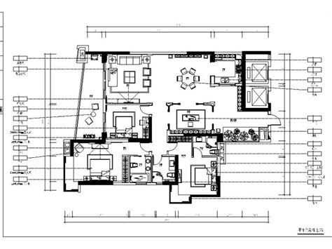 [茂名]完整详细的商住楼样板房装饰设计施工图（含效果图）-住宅装修-筑龙室内设计论坛