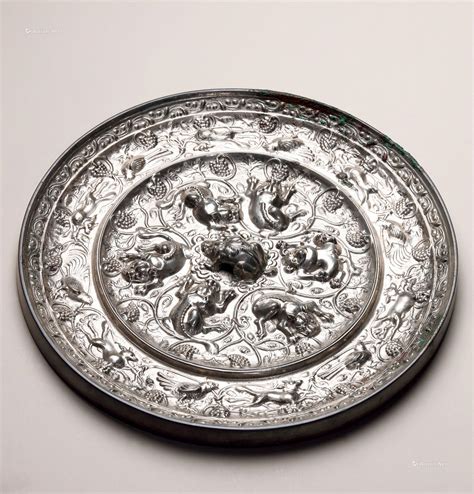唐 海兽葡萄镜 - 青铜 - 西安尚真集艺术品有限公司
