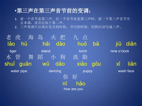 对外汉语教学：(拼音)第三声的变调_文档之家