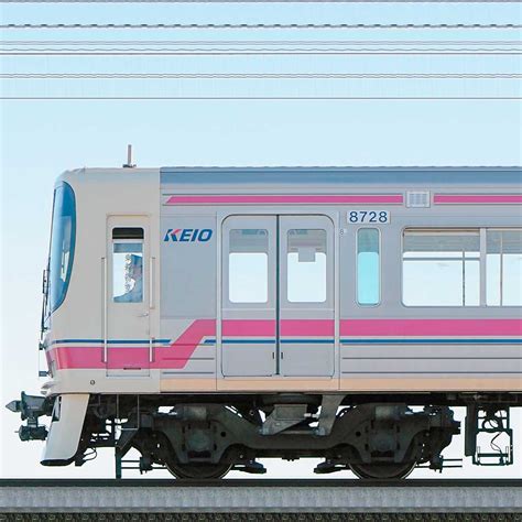 京王8000系8728編成（山側）｜RailFile.jp｜鉄道車両サイドビューの図鑑