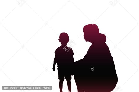 非主流头像母子背影图片