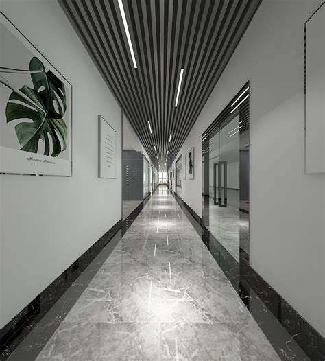 600平米独栋别墅二楼走廊装修设计效果图_装信通网效果图