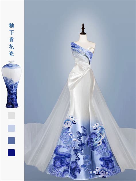 ShiniUni 婚纱礼服x 青花瓷 - ShiniUni婚纱礼服高级定制设计 - 设计师品牌