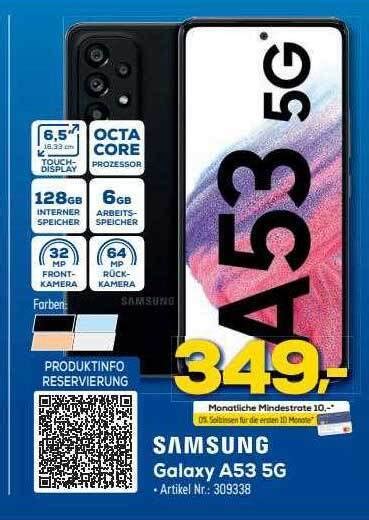 Samsung galaxy a53 5g Angebot bei Euronics Berlet