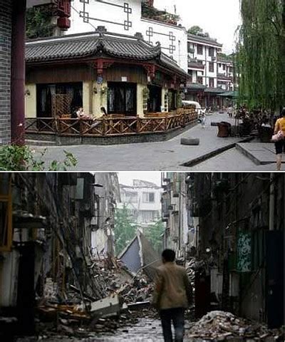 真实的记录：二十张照片对比汶川地震前后(图)_房产资讯-南昌房天下