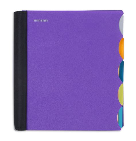 Mintra Office Durable PREMIUM Spiral Notebook -958510(Purple, 5 Subject ...