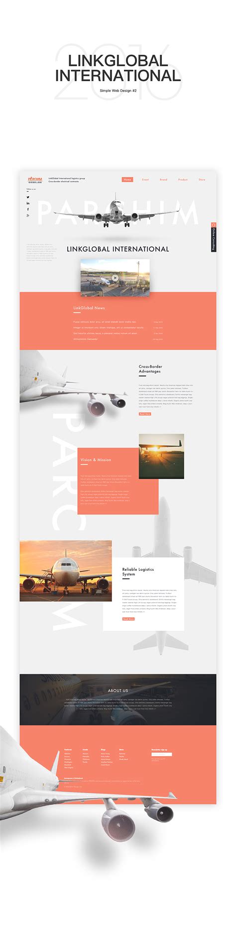 简洁网页设计 #2|网页|企业官网|Y_Design - 原创作品 - 站酷 (ZCOOL)