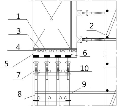 一种盾构井结构预留洞口环梁处模板的支护结构的制作方法_2