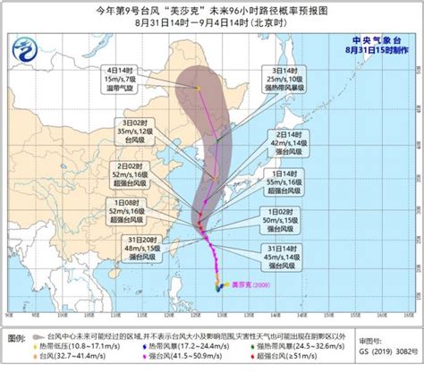 2020年9号台风美莎克登录时间及地点- 上海本地宝