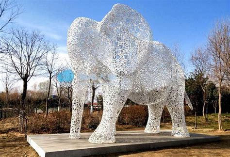 广场雕塑大象 园林景观玻璃钢大象雕塑 仿真动物造型 - 广州市番禺区钟村腾飞扬工艺品商行 - 景观雕塑供应 - 园林资材网