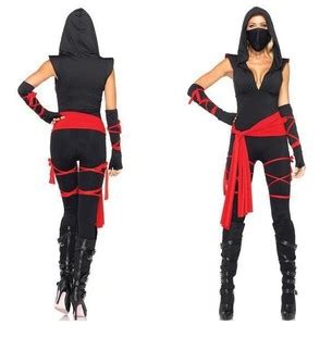 新款蒙面女忍者游戏制服角色扮演万圣节演出服装情趣内衣诱惑套装-阿里巴巴