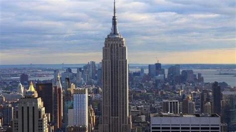 漂亮的美国历史地标纽约曼哈顿帝国大厦建筑风景图片大全(7)_配图网