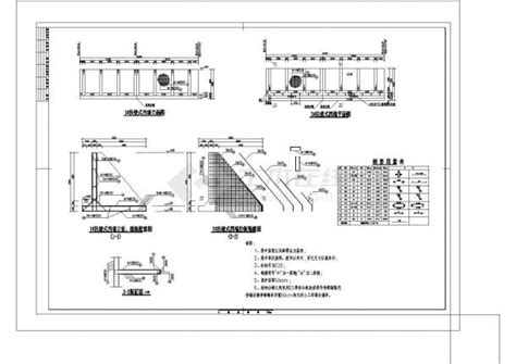 扶壁式挡土墙设计图（4~12米）-岩土节点详图-筑龙岩土工程论坛