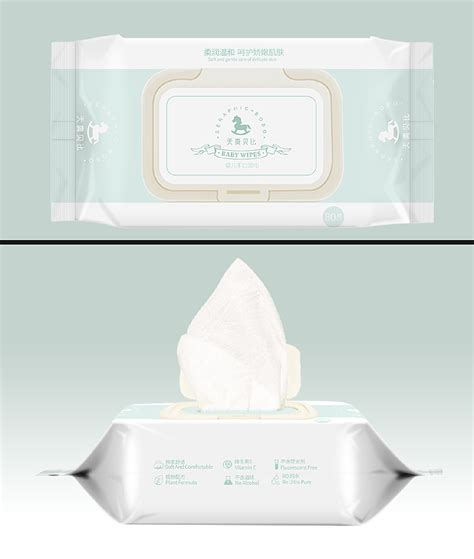 纸巾卫生纸卷纸袋装广告包装设计模板素材