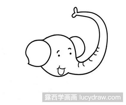动物大象简笔画要怎么画_动物大象简笔画原创教程步骤