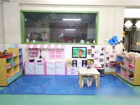 幼儿园娃娃家墙面设计图片4张_环创屋