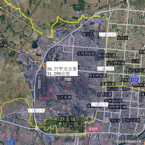 河北邯郸市建成区面积排名，丛台区最大，肥乡区最小，了解一下？_实测