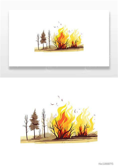 手绘森林防火插画图片_其 他_编号13098775_红动中国