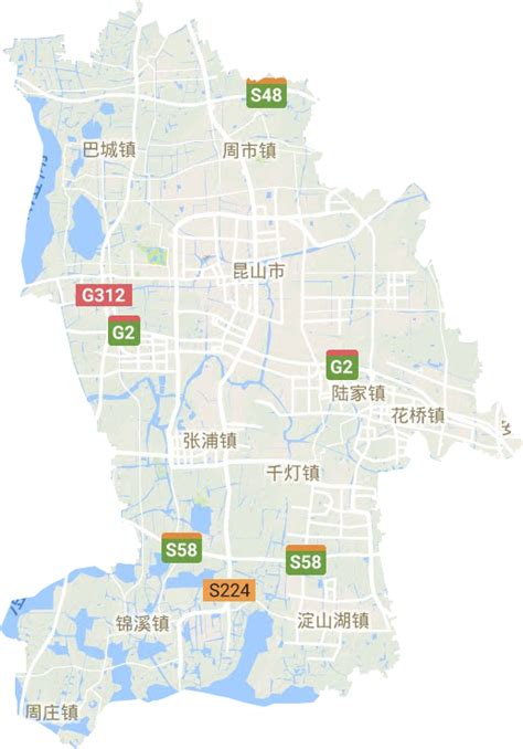 昆山市地图各镇全图,昆山市各镇,昆山市详细_大山谷图库