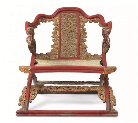 清 金漆雕龙交椅 北京故宫博物院馆藏-古玩图集网