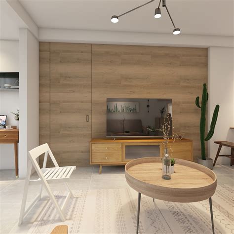 原木风新中式家装效果图|空间|室内设计|啊少坨坨 - 原创作品 - 站酷 (ZCOOL)