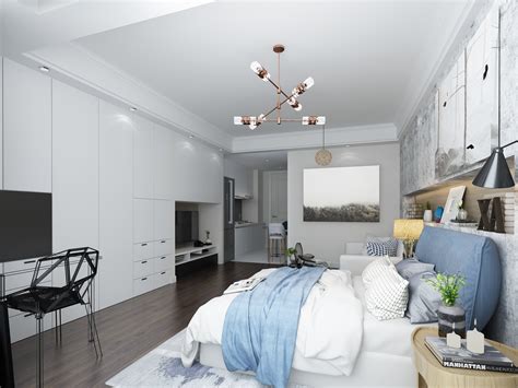 LOFT单身公寓设计效果|空间|室内设计|小小小波可 - 原创作品 - 站酷 (ZCOOL)